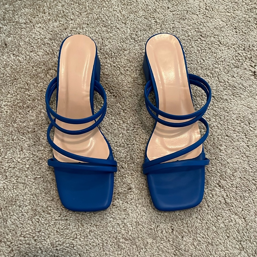 Blue heels